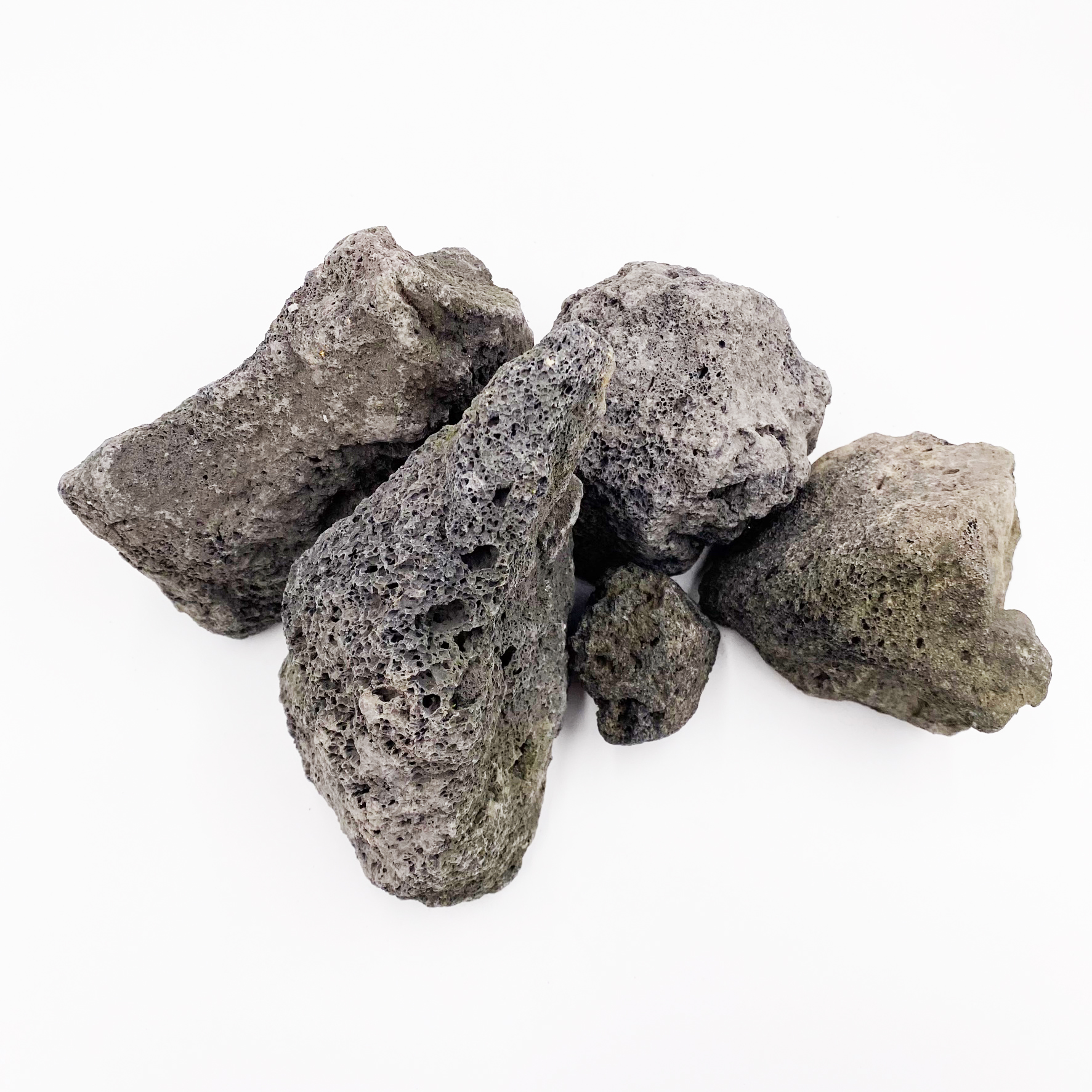 Premium Lavastein schwarz 9-14cm Kiloware