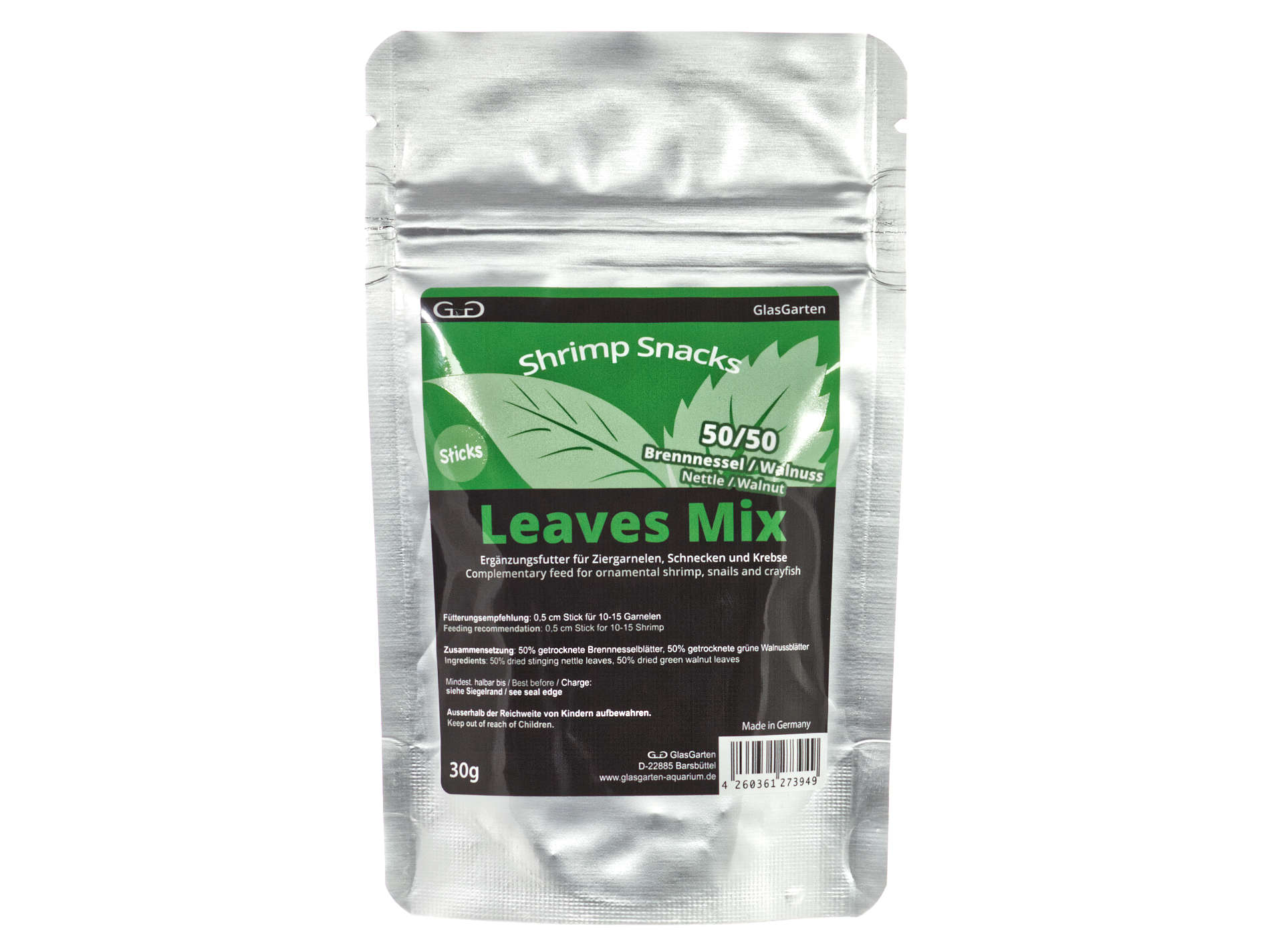 GlasGarten – Shrimp Snacks Leaves Mix GlasGarten – Shrimp Snacks Leaves Mix