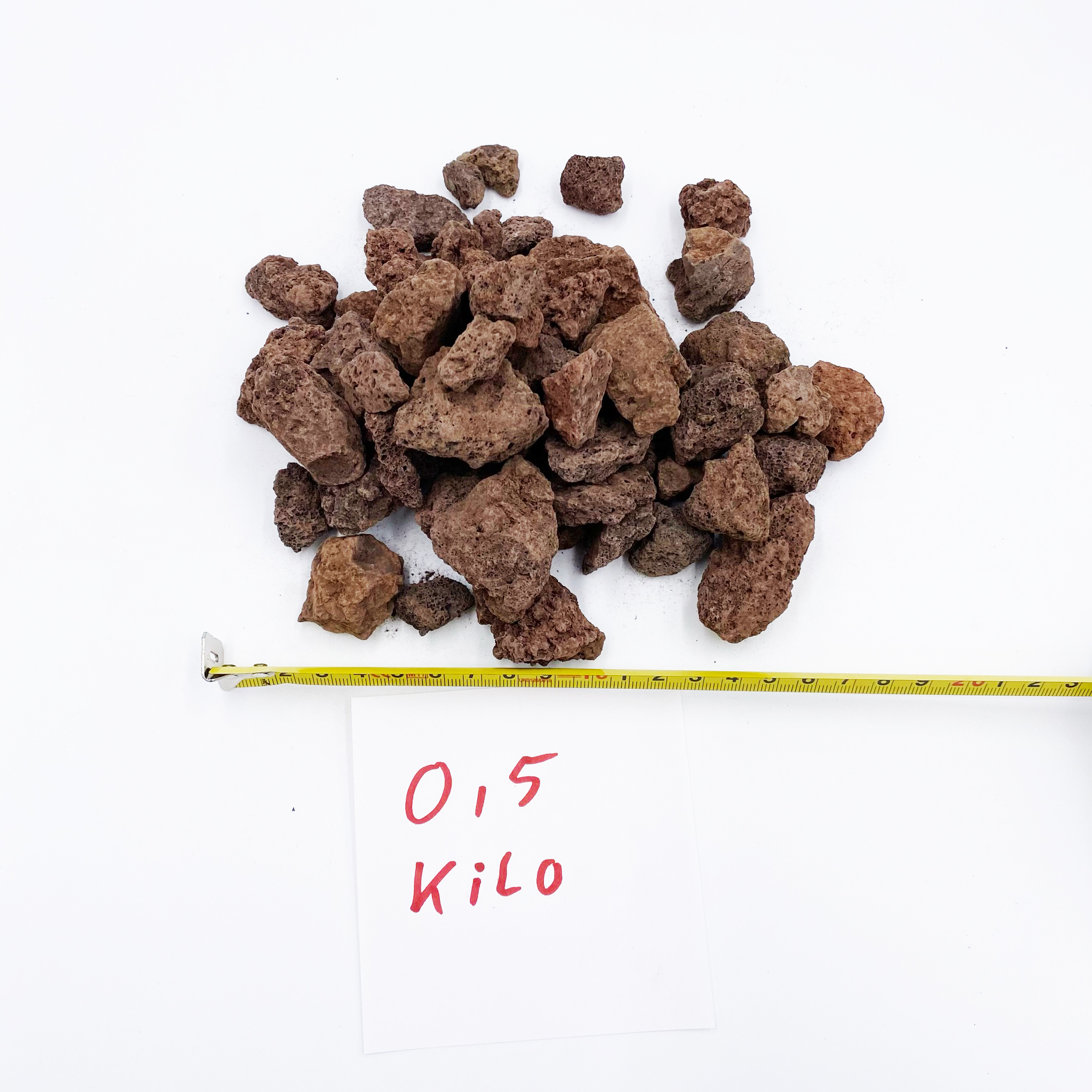 Lavastein rot/braun 16-32 mm - Kiloware