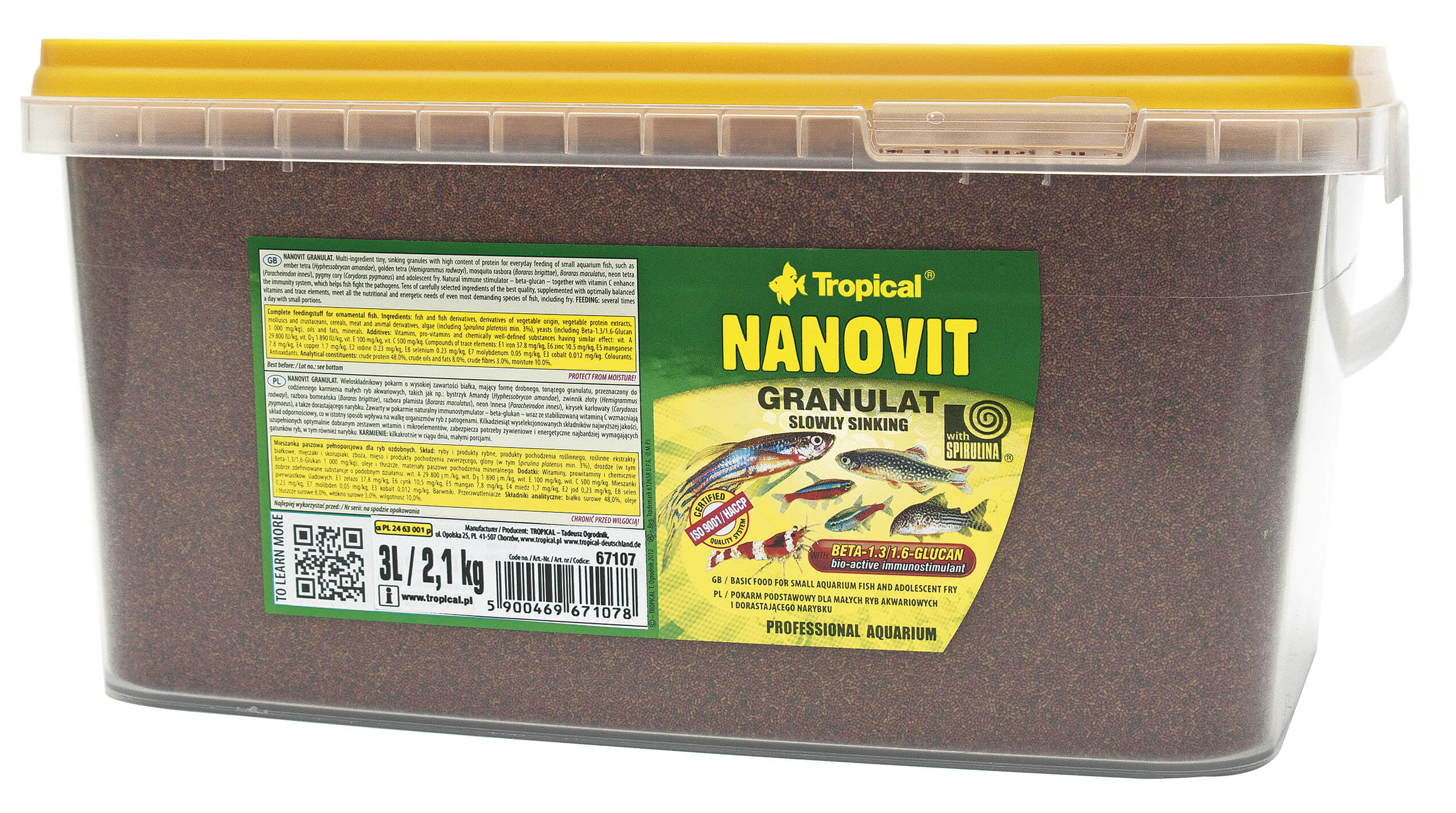 Tropical Nanovit Granulat 3 Liter Tropical Nanovit Granulat 3 Liter