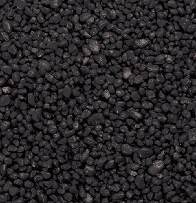 Aquael Bodengrund Kies schwarz 2 - 3 mm 1Kg