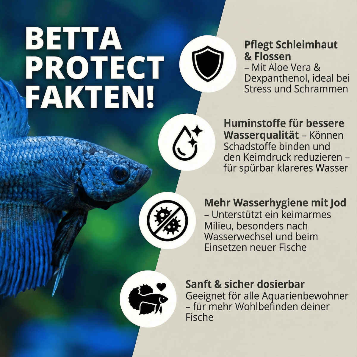 NatureHolic - Betta Protect - 125ml - Wasseraufbereiter für Kampffische