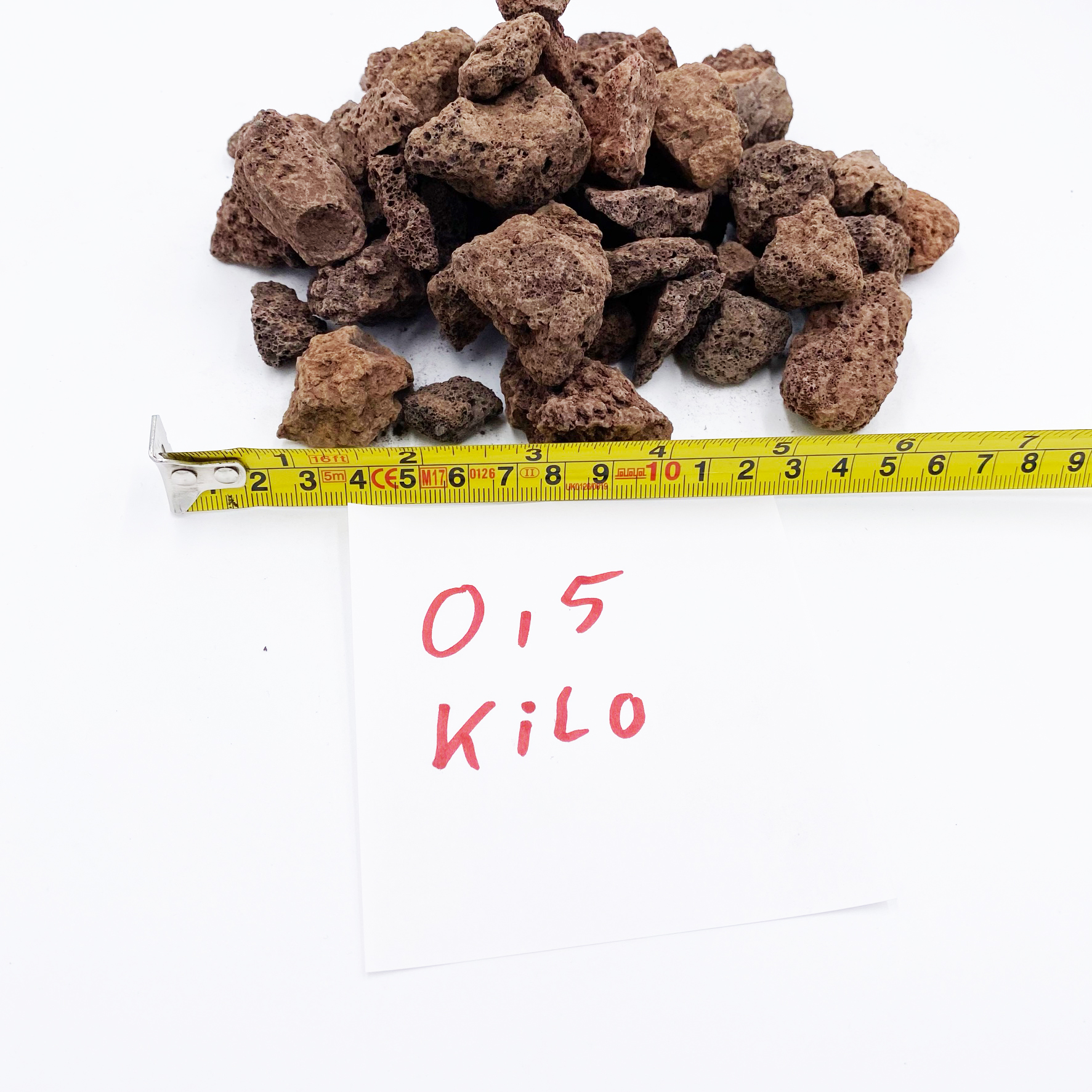 Lavastein rot/braun 16-32 mm - Kiloware