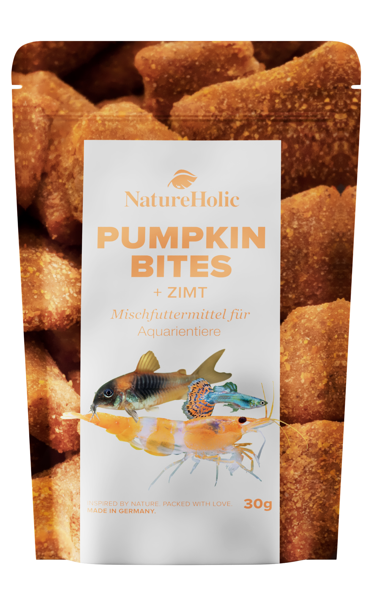 NatureHolic - Pumpkin Cinnamon Bites - 30g NatureHolic - Pumpkin Cinnamon Bites - 30g