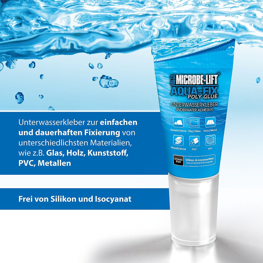 Microbe-Lift Aqua Aqua-Fix Poly Glue Unterwasser Kleber 60g Tube Microbe-Lift Aqua Aqua-Fix Poly Glue Unterwasser Kleber 60g Tube
