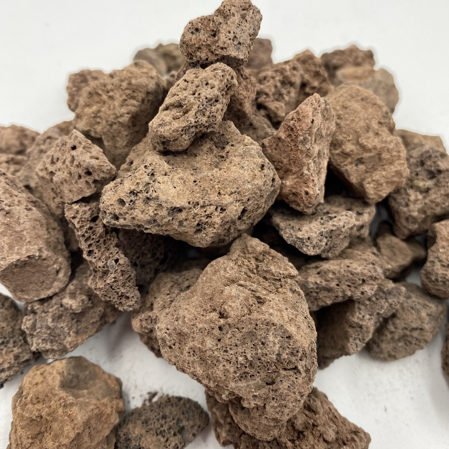 Lavastein rot/braun 16-32 mm - Kiloware