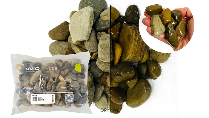 WIOdecor-Gravels - ELDERLY Gravel L - 2kg, 20-40mm WIOdecor-Gravels - ELDERLY Gravel L - 2kg, 20-40mm
