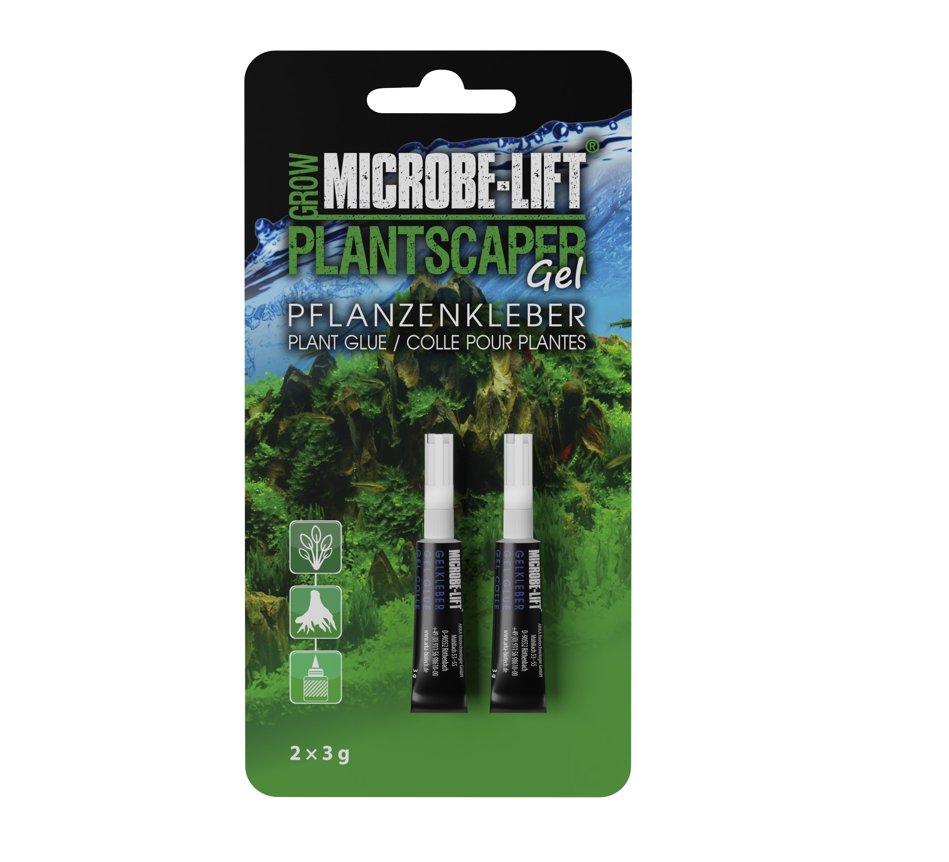 Arka Microbe-Lift Plantscaper - Sekundenkleber 2 x 3g Arka Microbe-Lift Plantscaper - Sekundenkleber 2 x 3g
