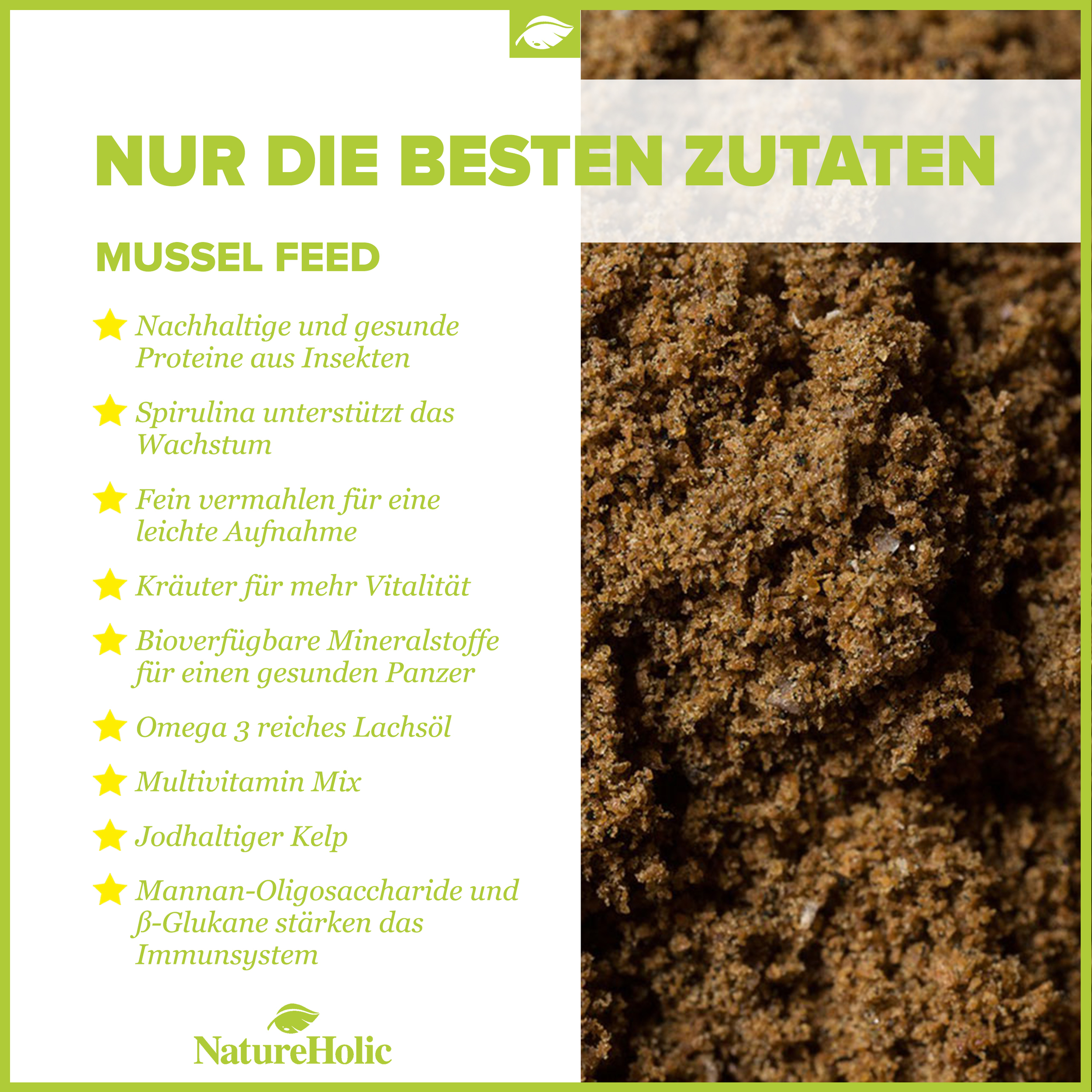 NatureHolic - Muschelfeed Muschelfutter - 30g NatureHolic - Muschelfeed Muschelfutter - 30g