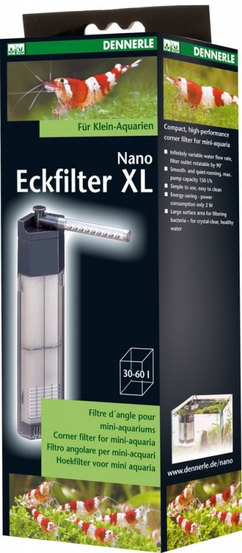 Dennerle Nano Eckfilter XL für Becken bis 60L