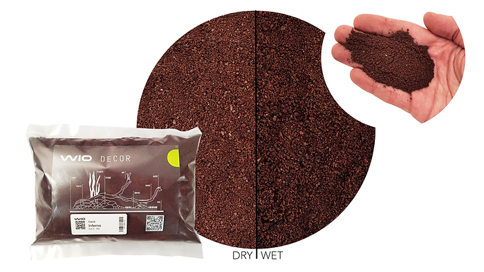 WIOdecor-Sands - INFERNO RIVER SAND 2kg, 0,1 - 2mm WIOdecor-Sands - INFERNO RIVER SAND 2kg, 0,1 - 2mm