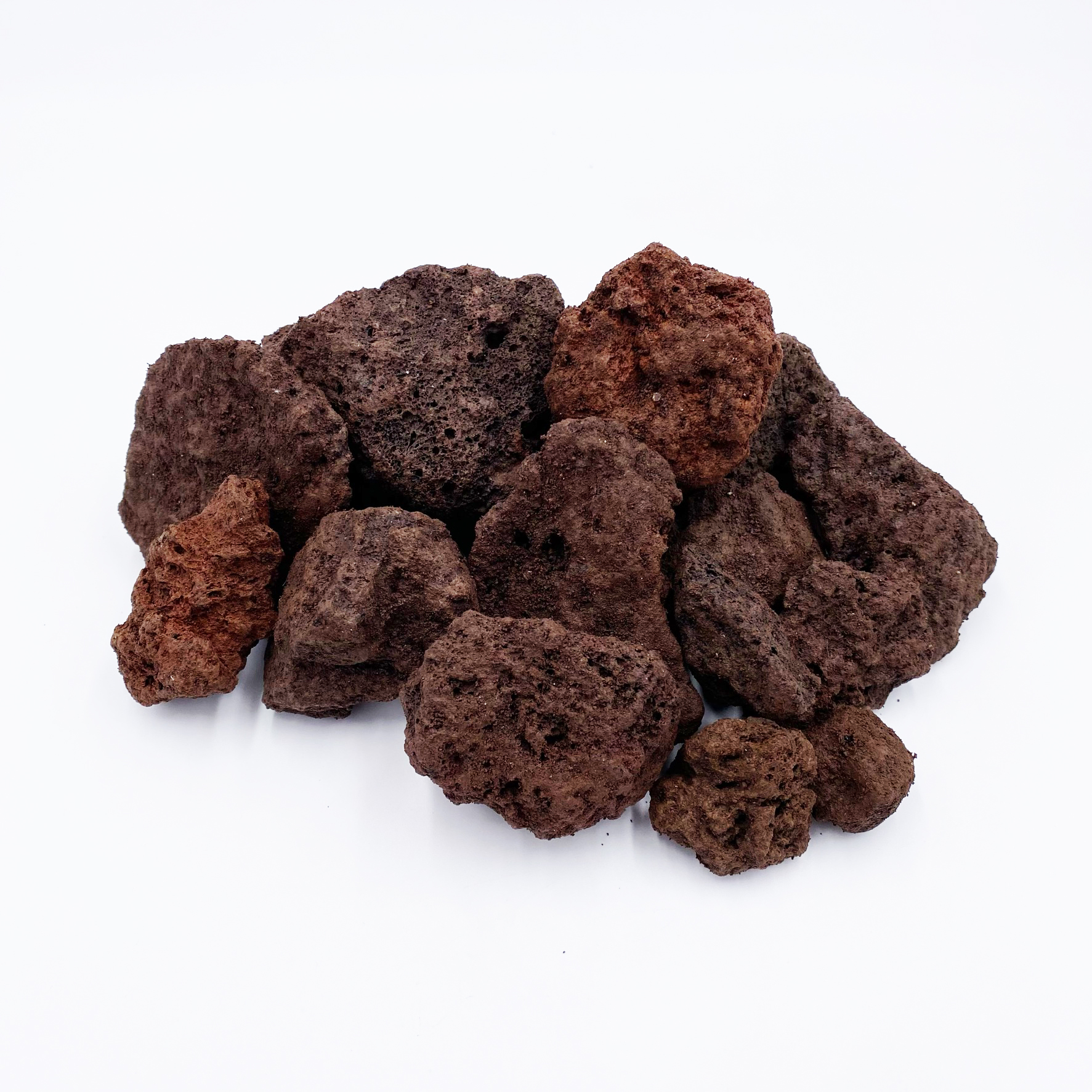 Lavastein rot/braun 32-56 mm - Kiloware