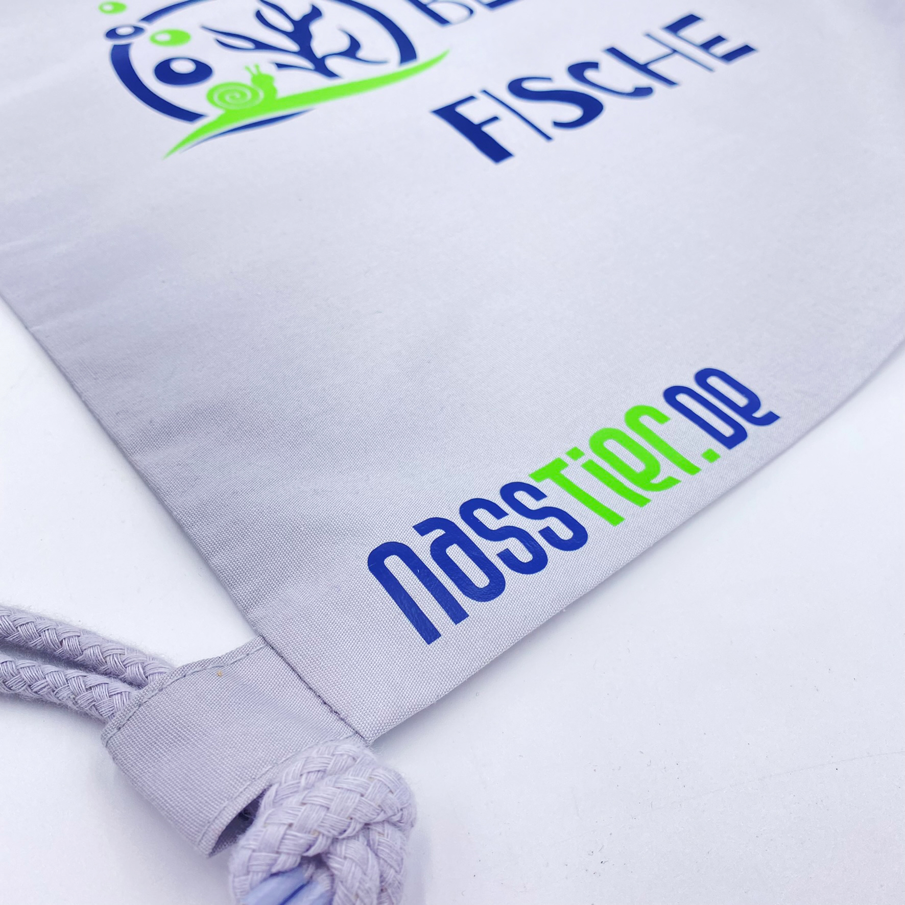 NassTier Turnbeutel - Futter bei die Fische -