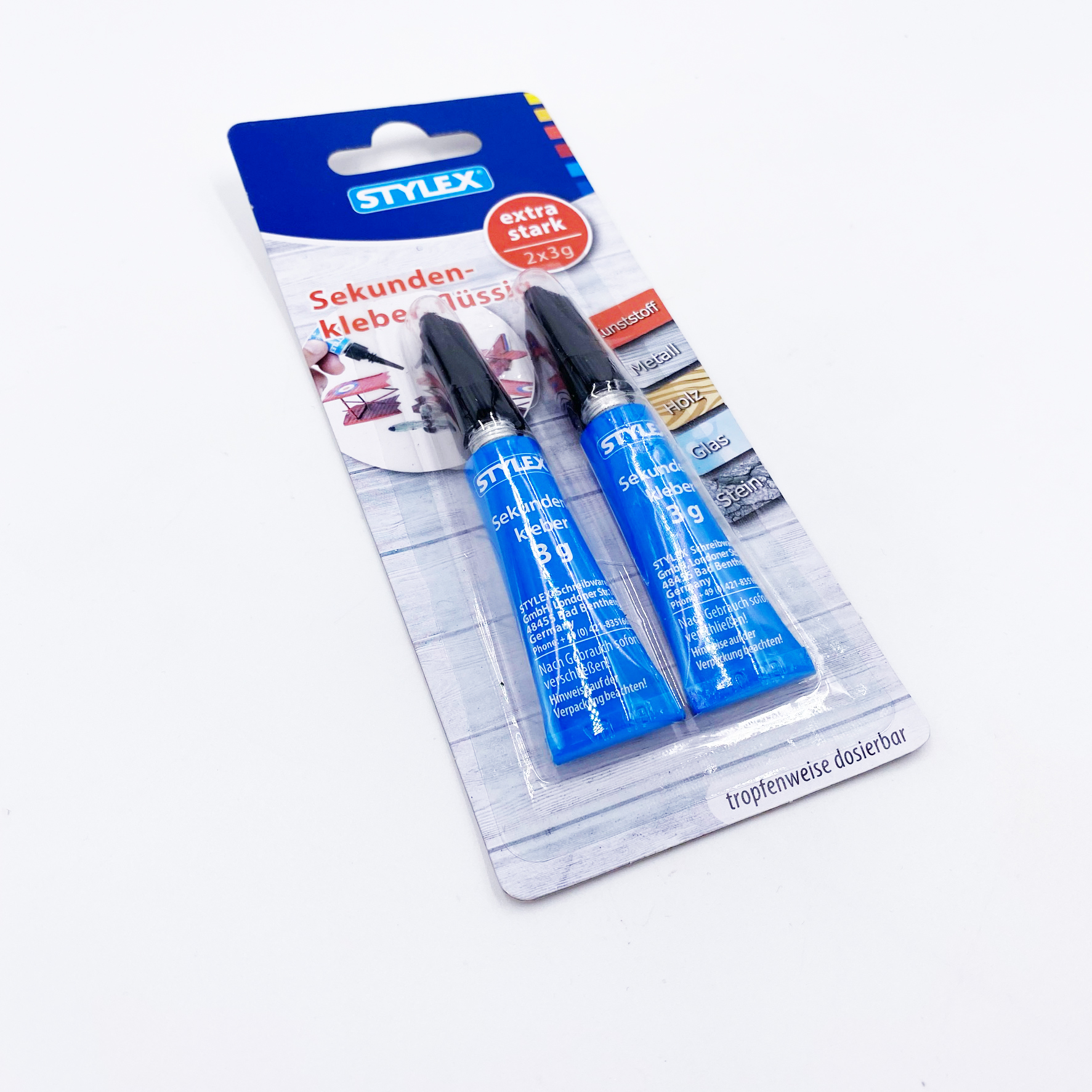 Sekundenkleber flüssig 2 x 3g