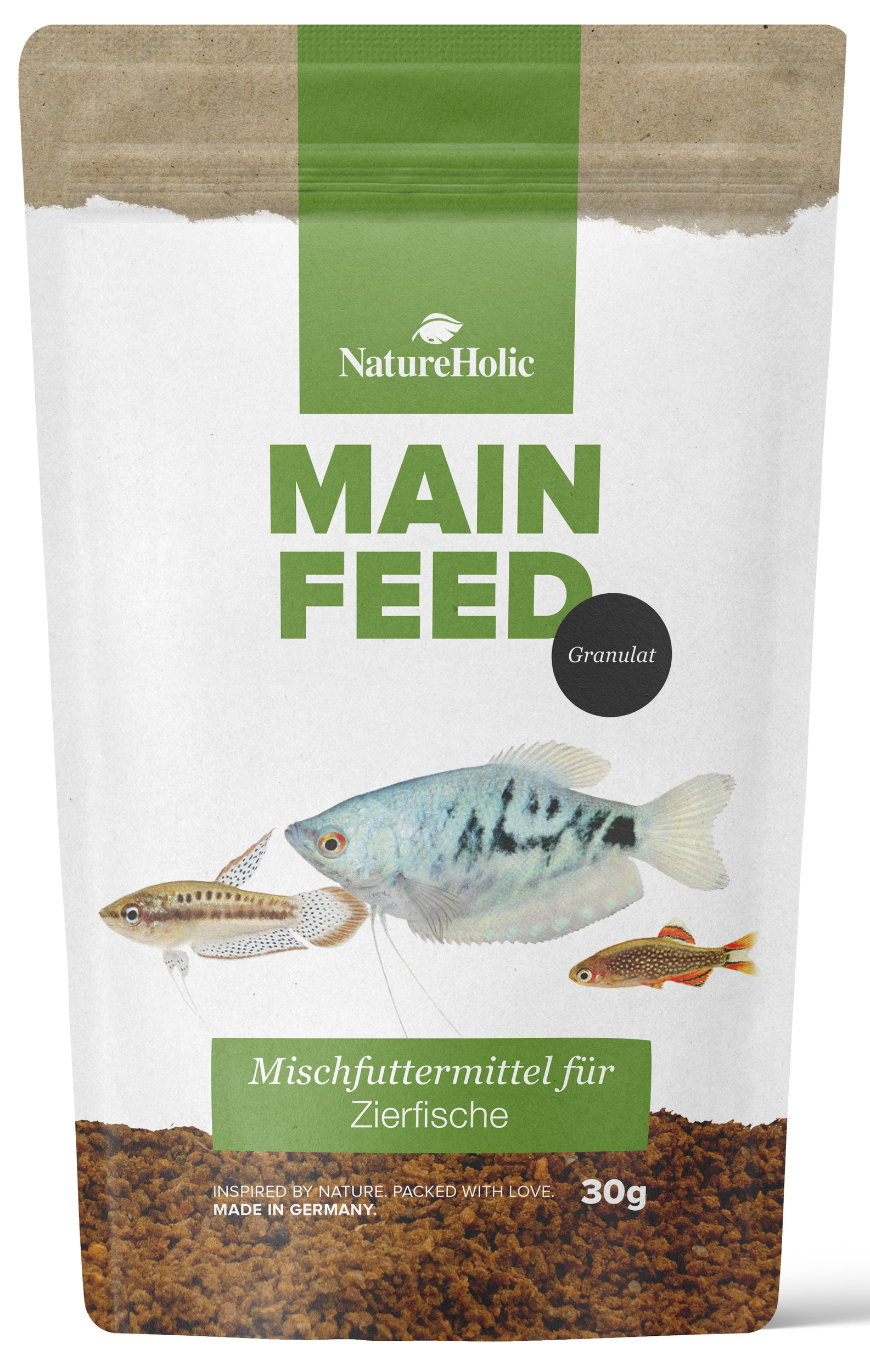 NatureHolic Hauptfeed - Mainfeed - Zierfischhauptfutter - Softgranulat - 50ml NatureHolic Hauptfeed - Mainfeed - Zierfischhauptfutter - Softgranulat - 50ml