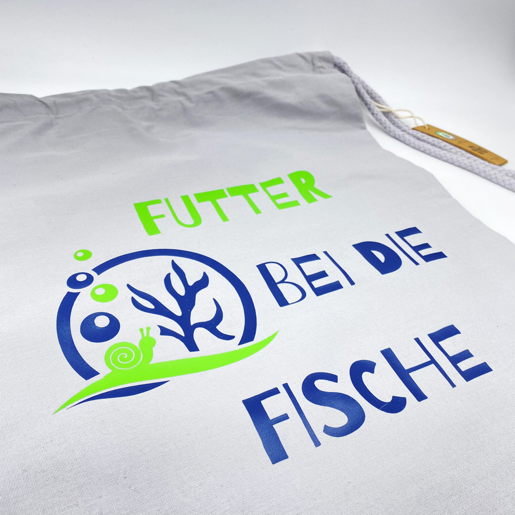 NassTier Turnbeutel - Futter bei die Fische -