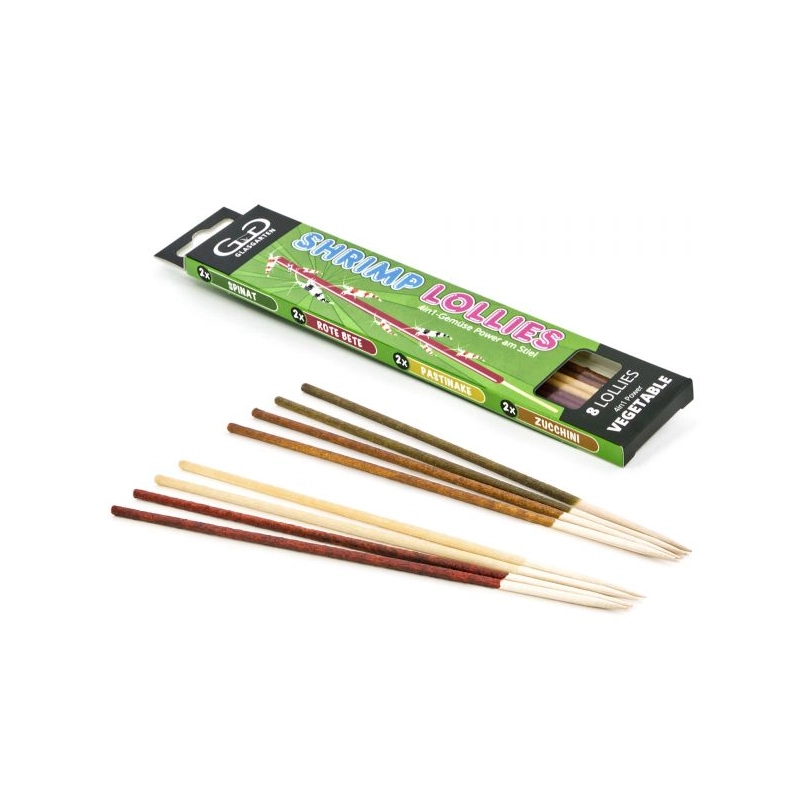 GlasGarten Shrimp Lollies 4 in1 Power Vegetable 8 St GlasGarten Shrimp Lollies 4 in1 Power Vegetable 8 St