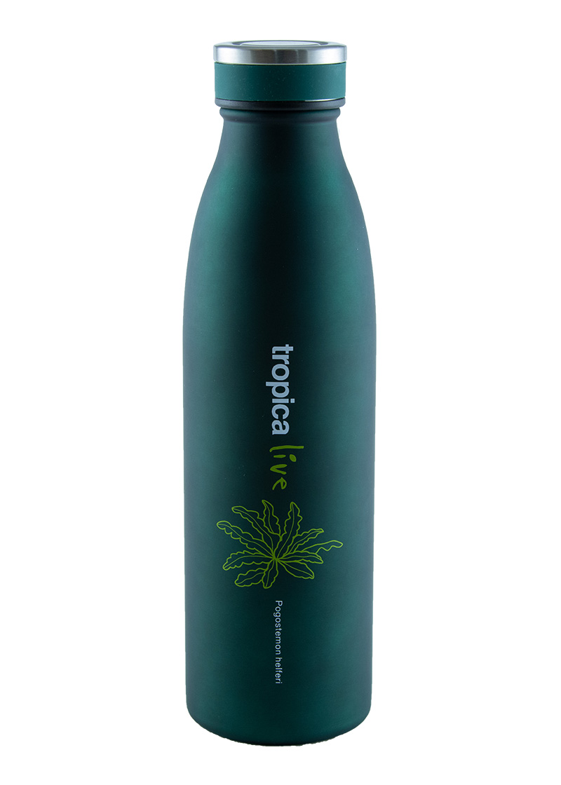 Tropica Live Water Bottle - Wasserflasche - Thermo Flasche - Motiv Pogostemon helferi