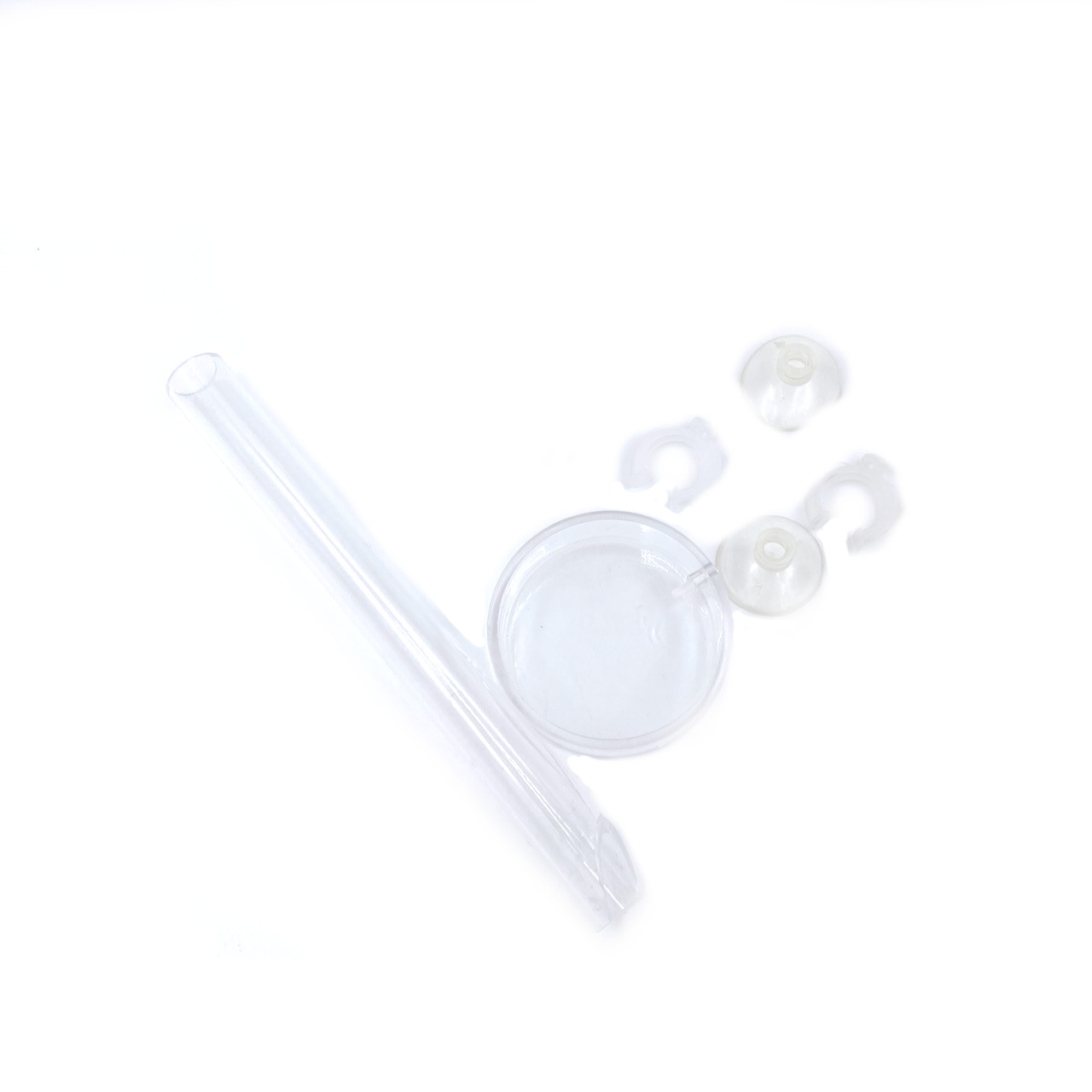 Futterrohr-Set aus Acryl | Rohr und Futter-Schale für Garnelenfutter | Shrimp Feeder Tube 20cm