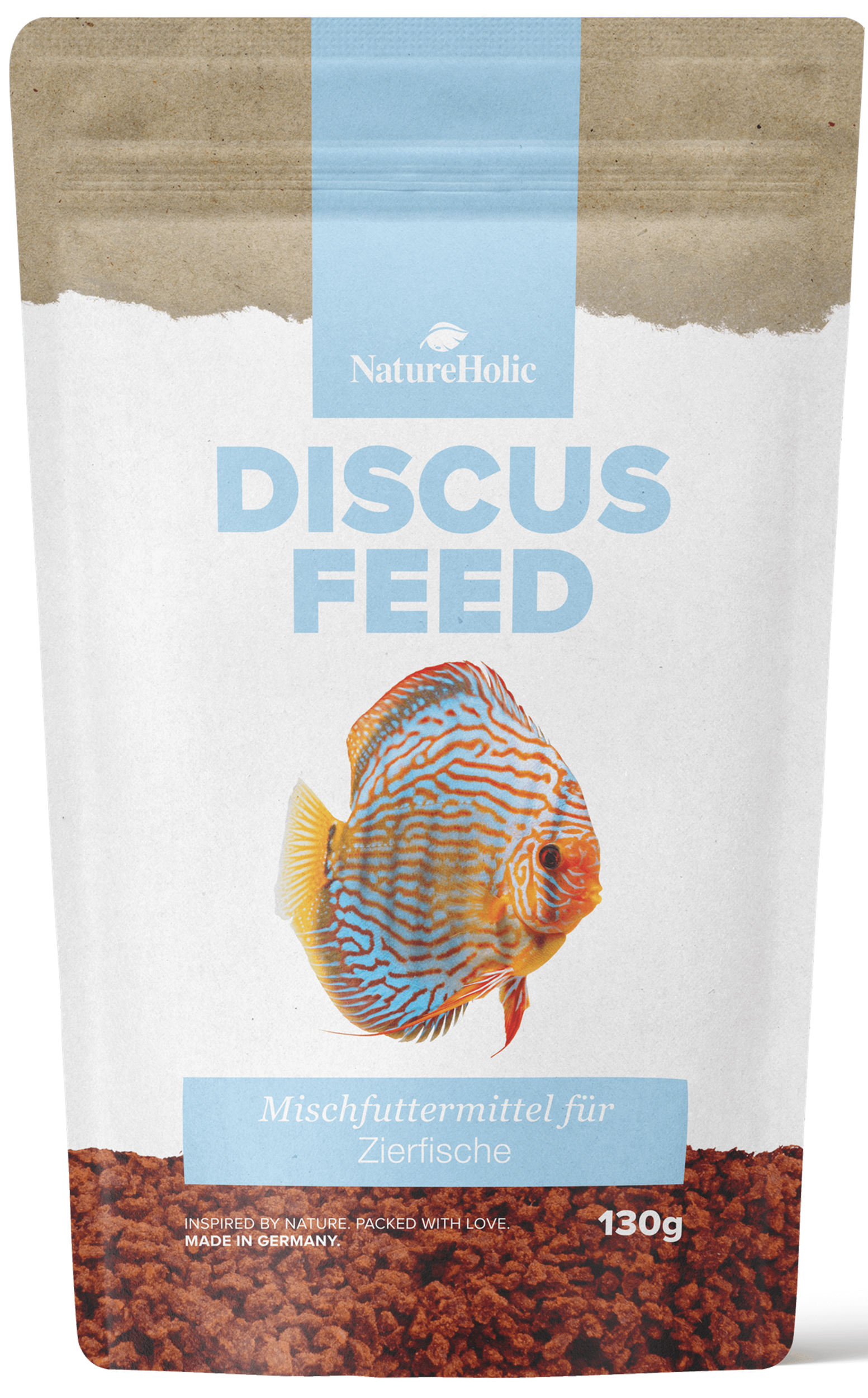 NatureHolic Discusfeed - Hauptfutter für Diskusfische - 130g NatureHolic Discusfeed - Hauptfutter für Diskusfische - 130g