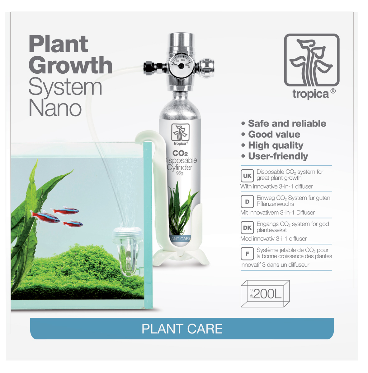 Tropica CO2 System Nano Komplettsystem Tropica CO2 System Nano Komplettsystem