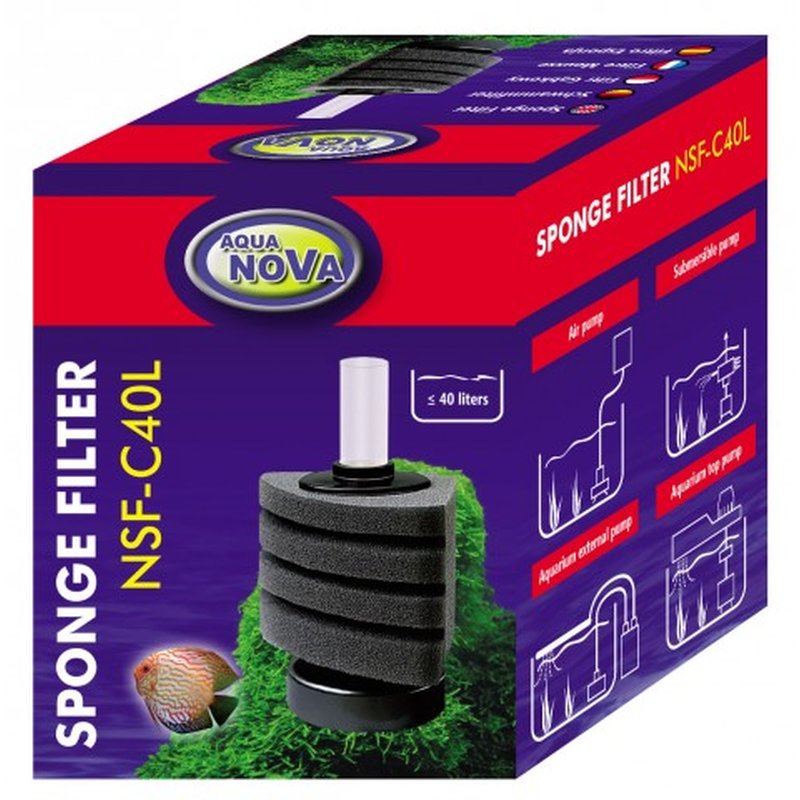 Aqua Nova Stand Bio-Eckschwammfilter NSF-C40L bis 40 Liter Aqua Nova Stand Bio-Eckschwammfilter NSF-C40L bis 40 Liter