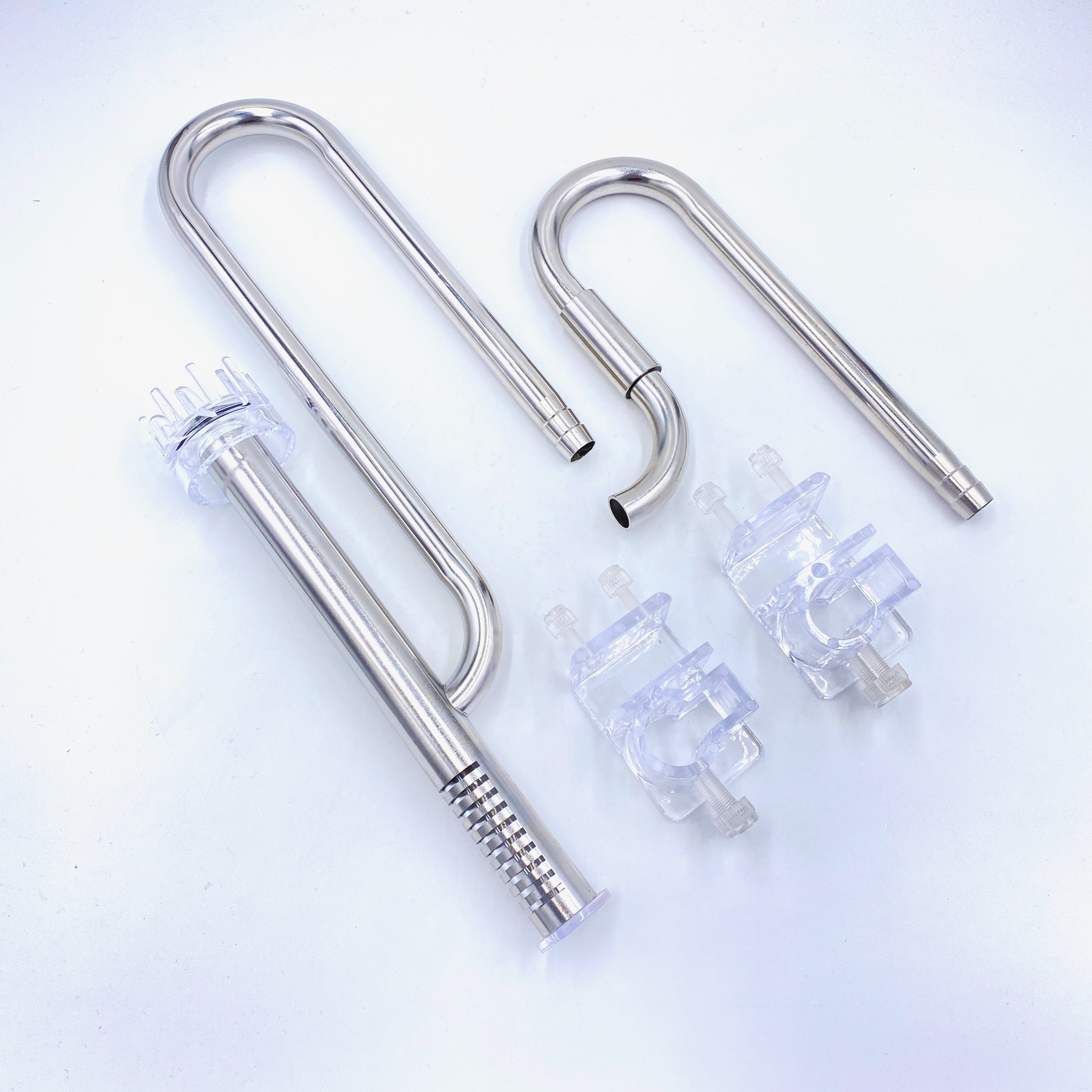 Edelstahl Set Inlet / Outlet - Einlauf Auslauf Set 12/16mm mit Skimmer - Lily Pipe Edelstahl Set Inlet / Outlet - Einlauf Auslauf Set 12/16mm mit Skimmer - Lily Pipe