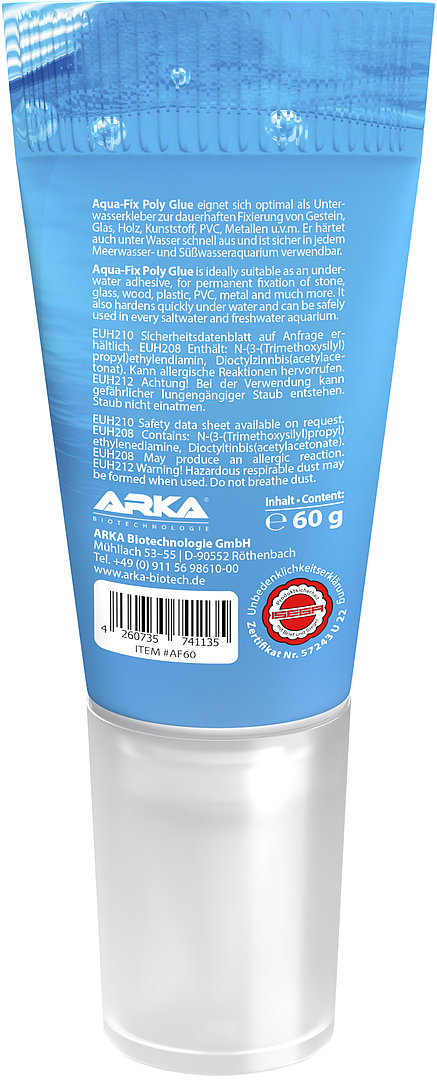 Microbe-Lift Aqua Aqua-Fix Poly Glue Unterwasser Kleber 60g Tube Microbe-Lift Aqua Aqua-Fix Poly Glue Unterwasser Kleber 60g Tube