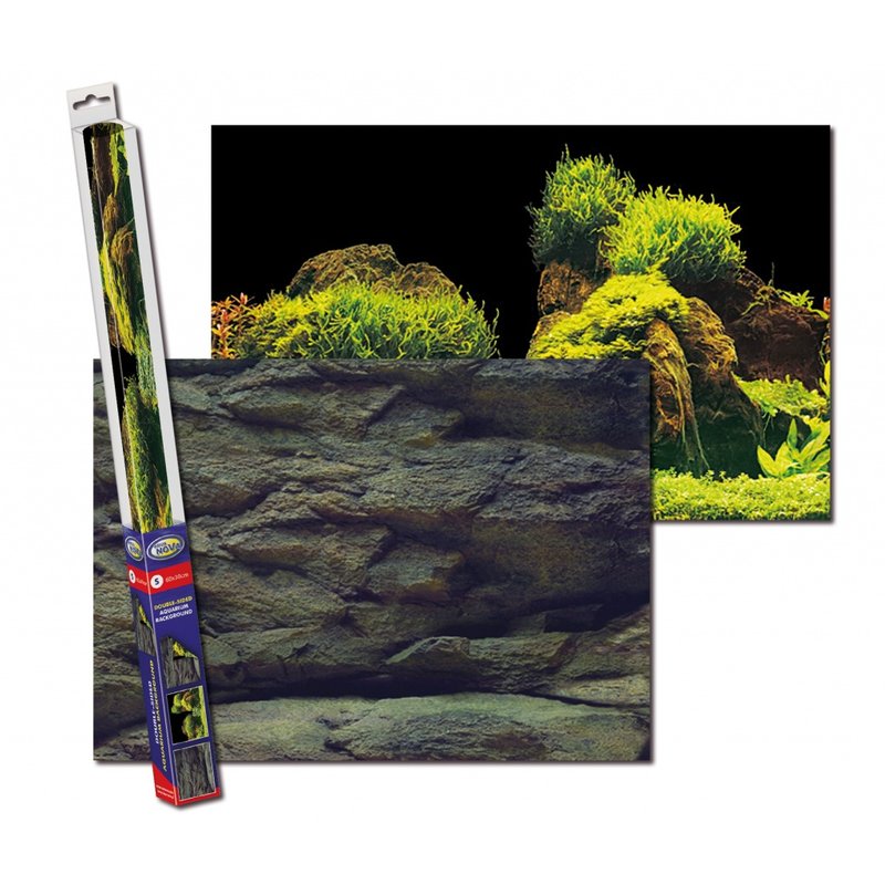 Aqua Nova Aquarium Hintergrund Folie Rock/Plants XL - 150x60 cm Aqua Nova Aquarium Hintergrund Folie Rock/Plants XL - 150x60 cm