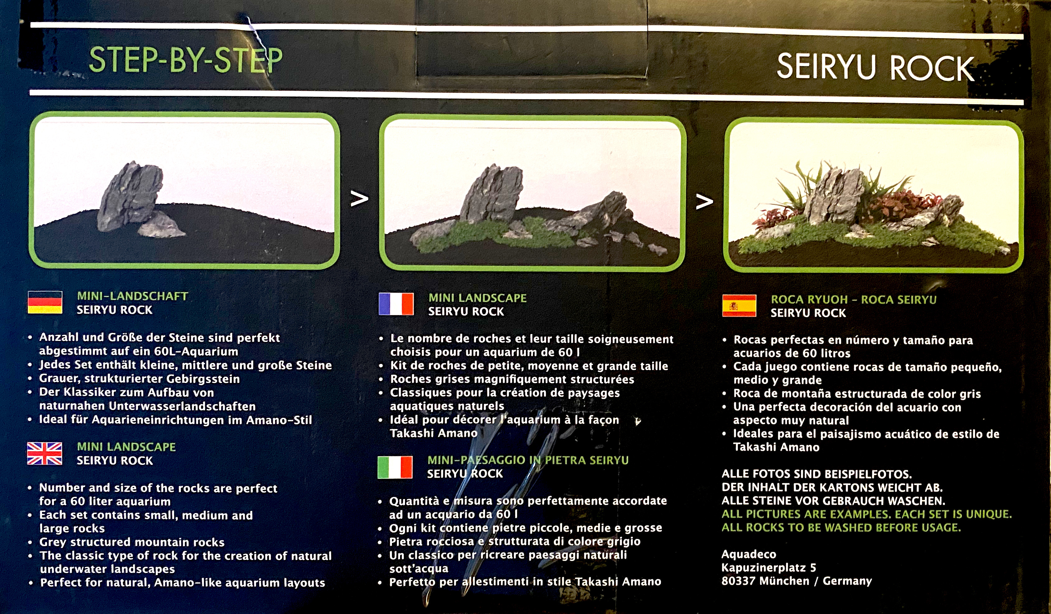 AQUADECOR Deko-Set Mini-Landschaft Seiryu Rock Steine für 60 Liter AQUADECOR Deko-Set Mini-Landschaft Seiryu Rock Steine für 60 Liter