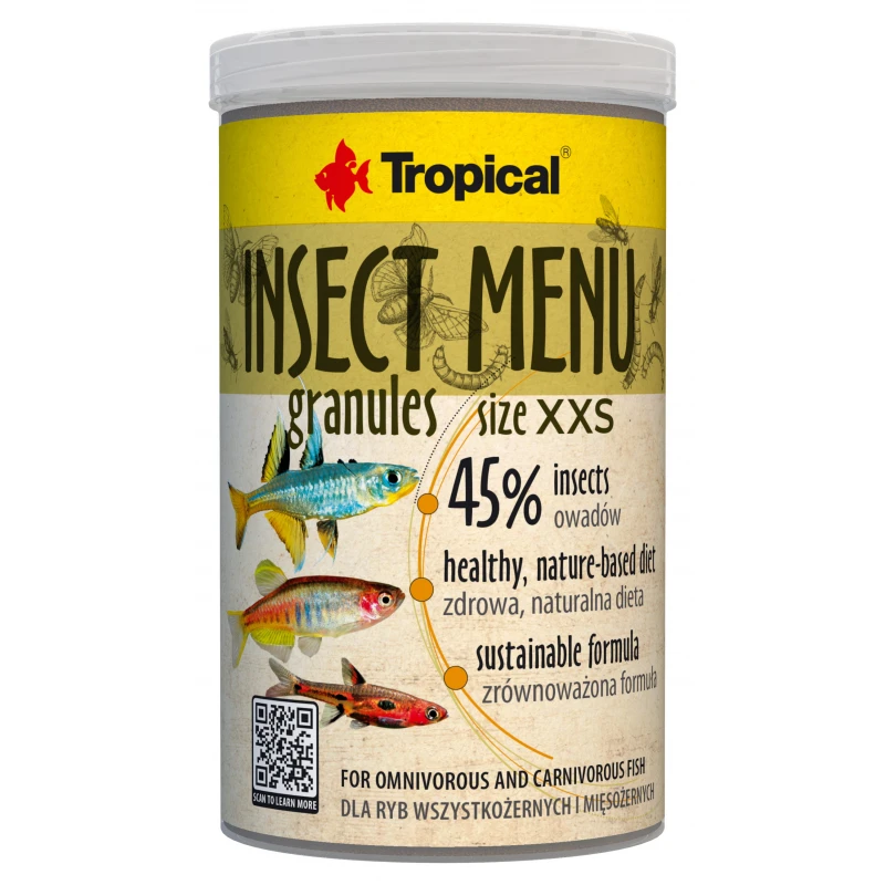 Tropical Insect Menu Granules Size XXS 1 Liter Tropical Insect Menu Granules Size XXS 1 Liter