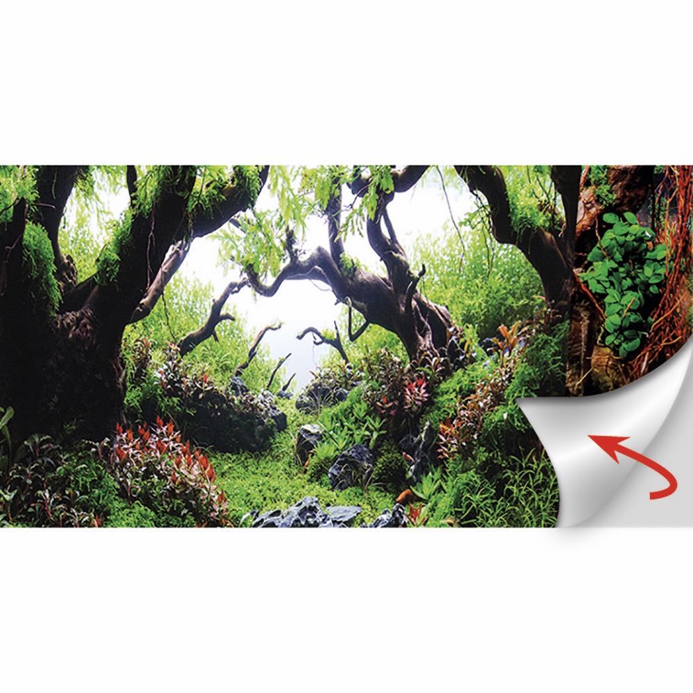 Hobby Aquarium Hintergrund Folie "Green Dream/Wooden Sky" Hobby Aquarium Hintergrund Folie "Green Dream/Wooden Sky"