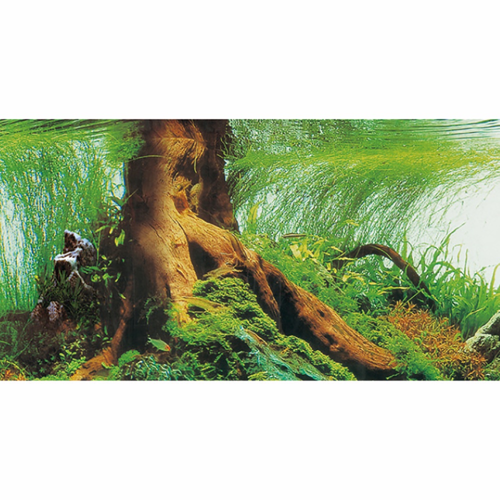 Hobby Aquarium Hintergrund Folie "Pearl River/Deep Delta" 120x50cm