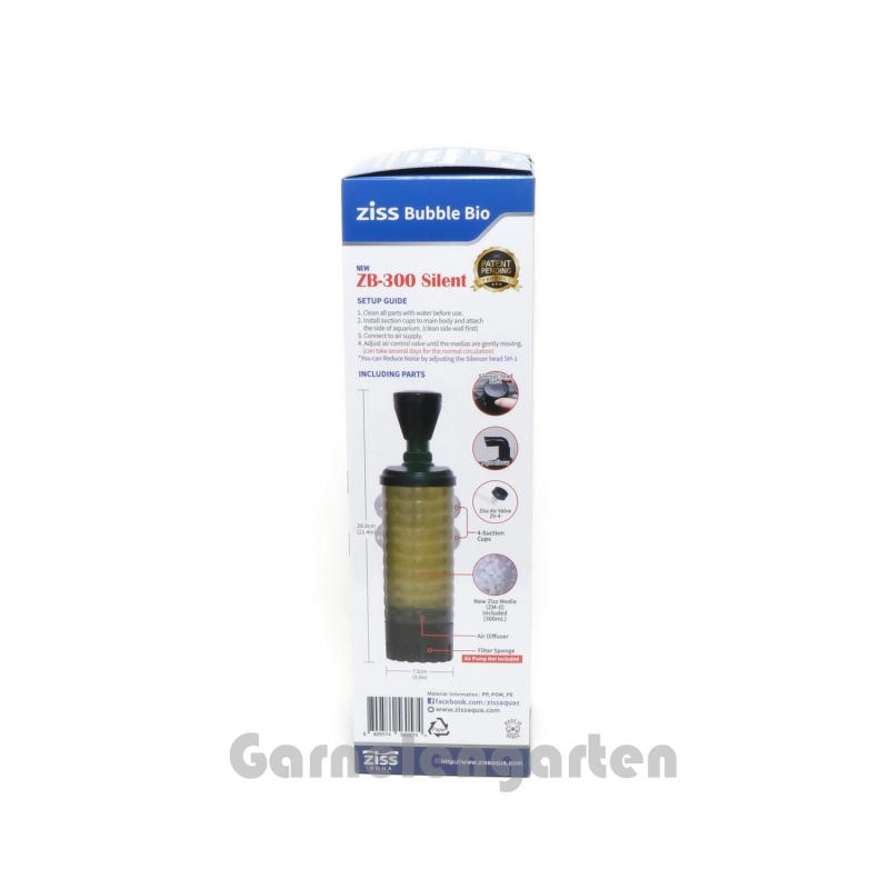 Ziss Bubble Moving Media Filter ZB-300 Silent Ziss Bubble Moving Media Filter ZB-300 Silent