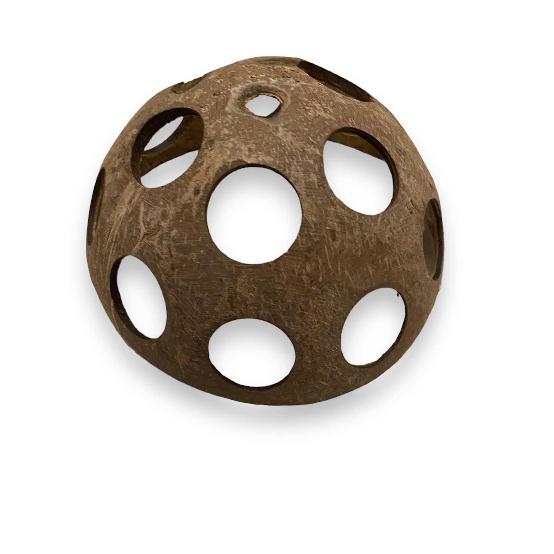 Kokosnusshalbschale 10-13 cm mit Löchern