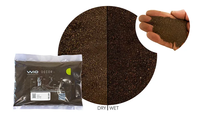 WIOdecor-Sands - CHOCO RIVER SAND 2kg, 0,1 - 2mm WIOdecor-Sands - CHOCO RIVER SAND 2kg, 0,1 - 2mm