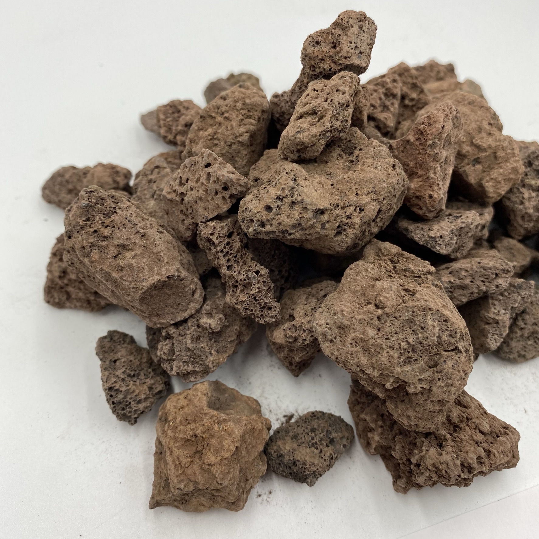 Lavastein rot/braun 16-32 mm - Kiloware