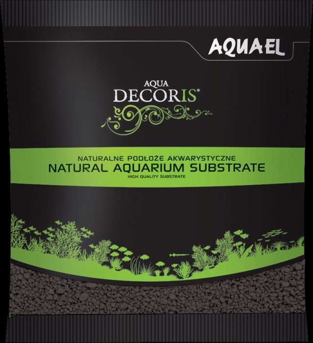 Aquael Bodengrund Kies schwarz 2 - 3 mm 1Kg