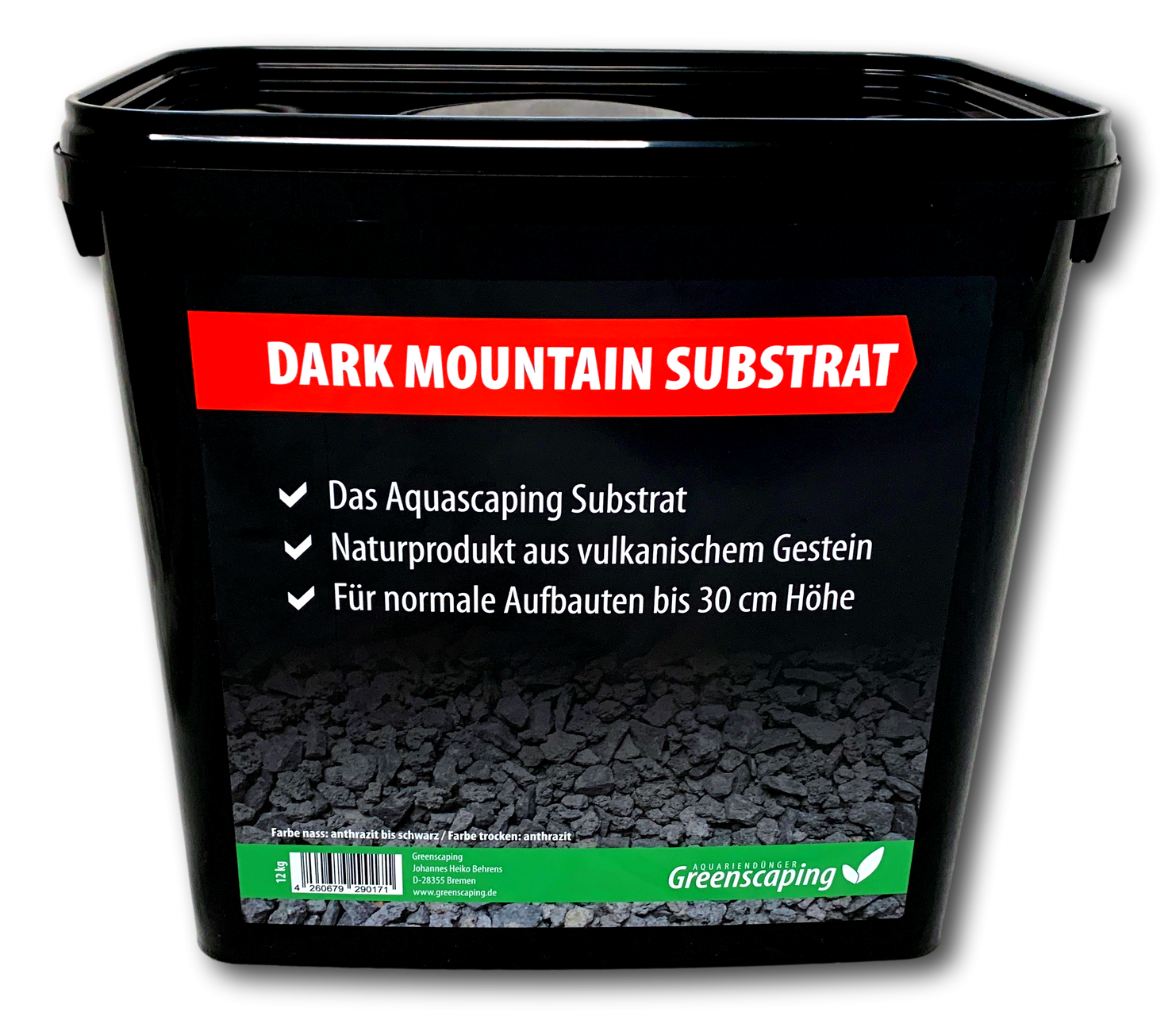Greenscaping Dark Mountain Substrat 12 kg Greenscaping Dark Mountain Substrat 12 kg