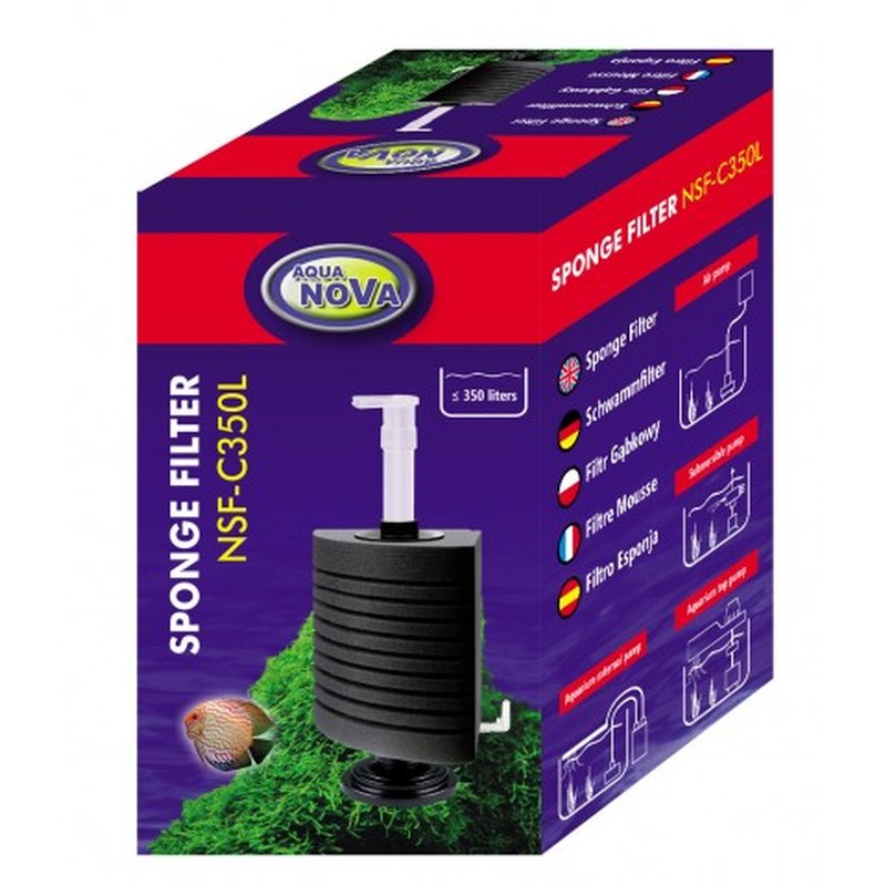 Aqua Nova Stand Bio-Eckschwammfilter NSF-C350L bis 350 Liter Aqua Nova Stand Bio-Eckschwammfilter NSF-C350L bis 350 Liter