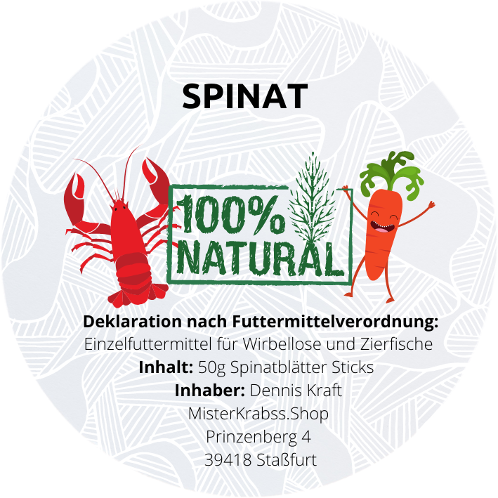 MisterKrabss - Spinat Sticks - 50 Gramm MisterKrabss - Spinat Sticks - 50 Gramm