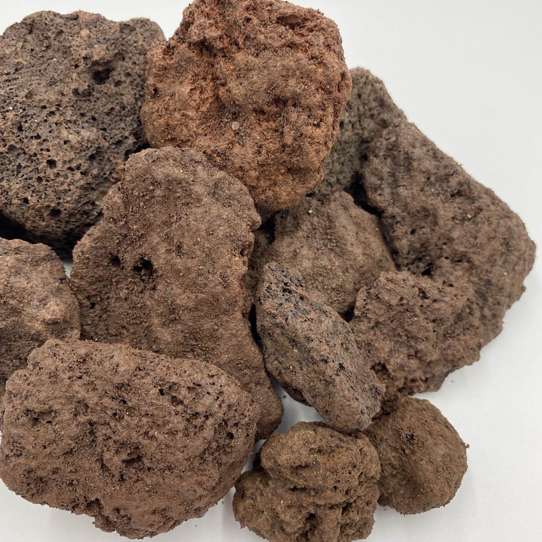 Lavastein rot/braun 32-56 mm - Kiloware