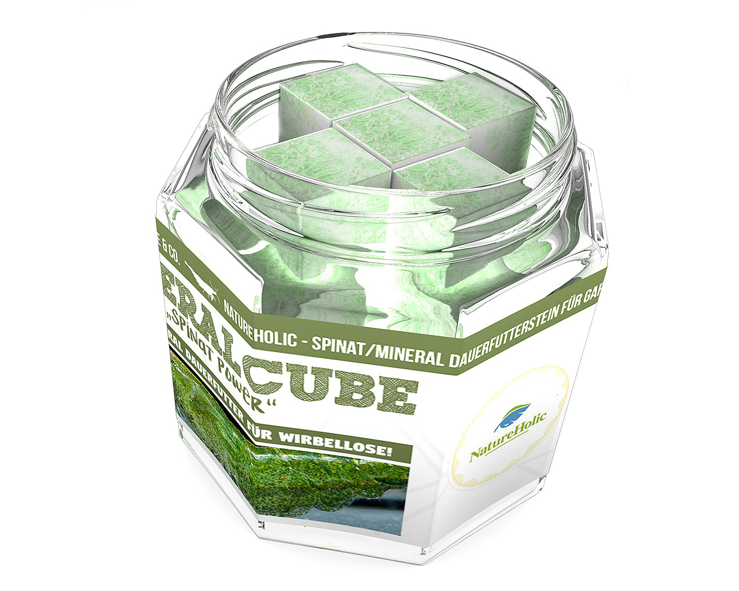 NatureHolic - MineralCube "Spinat Power" - 47ml - Mineralversorgung + Ferienfutter NatureHolic - MineralCube "Spinat Power" - 47ml - Mineralversorgung + Ferienfutter