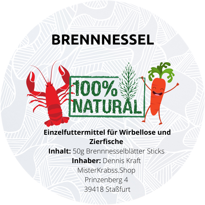 MisterKrabss - Brennnessel Sticks - 50 Gramm MisterKrabss - Brennnessel Sticks - 50 Gramm