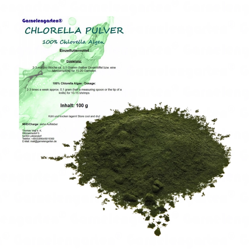 Garnelengarten Chlorella Pulver 100 g