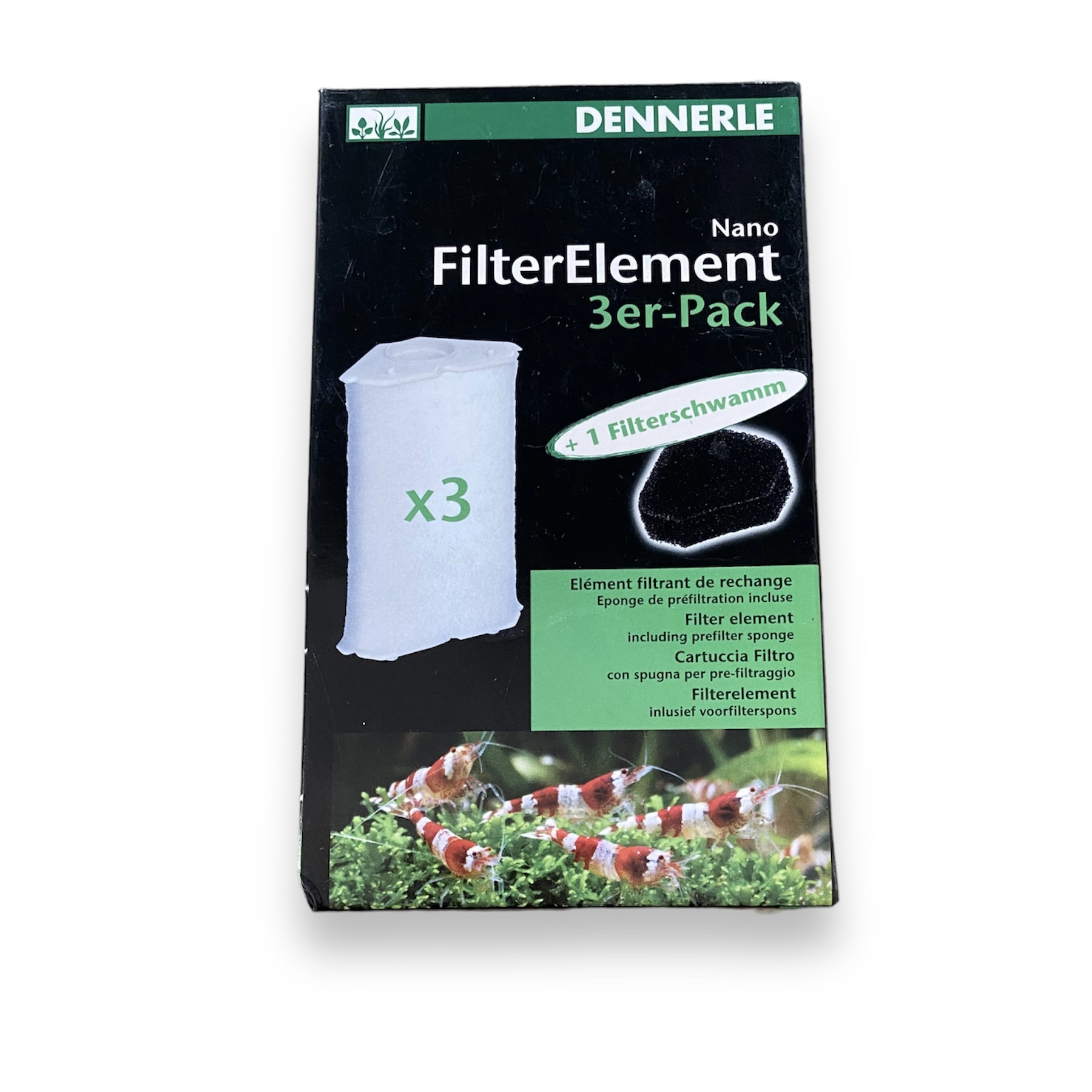 Dennerle Eck Filter Element für 40L und XL 60L Filter (3er-Pack)